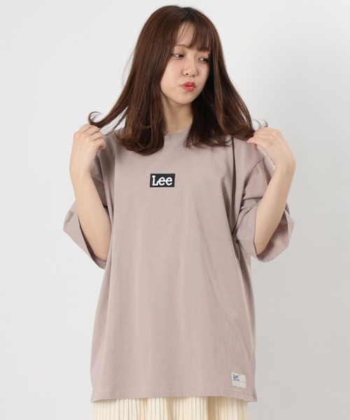 Lee(リー)の「【LEE/リー】ボックスロゴ プリントTシャツ/ビッグシルエット(Tシャツ/カットソー・メンズ・ホワイト/アッシュグレー/サックスブルー/スモークピンク/ブラック・M/L/XL)」の18枚目の写真