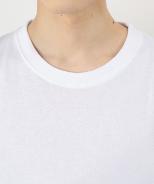 Lee(リー)の「【LEE/リー】ボックスロゴ プリントTシャツ/ビッグシルエット(Tシャツ/カットソー・メンズ・ホワイト/アッシュグレー/サックスブルー/スモークピンク/ブラック・M/L/XL)」の11枚目の写真