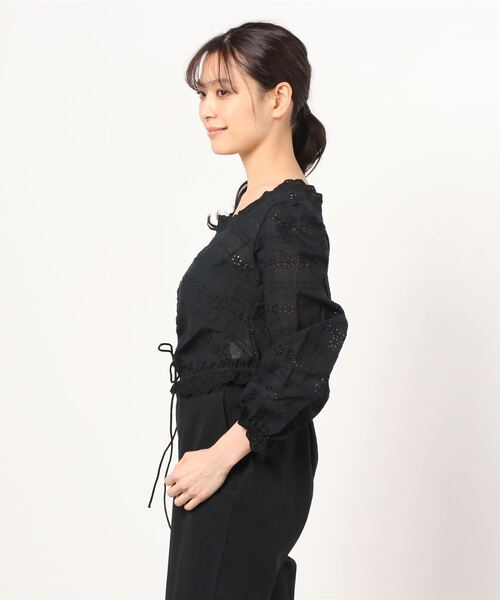 WC（ダブル シー）の「コットンレース長袖ブラウス（シャツ/ブラウス・レディース・ブラック/ホワイト・FREE）」の11枚目の写真