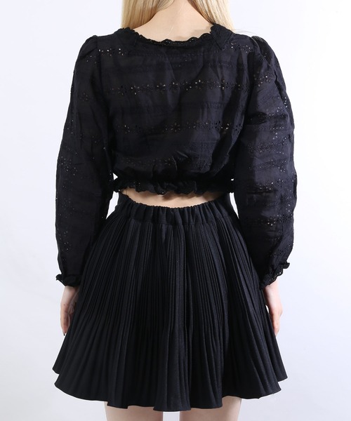 WC（ダブル シー）の「コットンレース長袖ブラウス（シャツ/ブラウス・レディース・ブラック/ホワイト・FREE）」の10枚目の写真