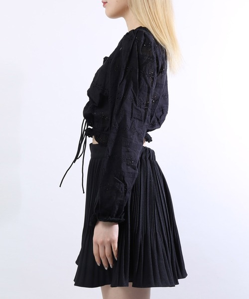 WC（ダブル シー）の「コットンレース長袖ブラウス（シャツ/ブラウス・レディース・ブラック/ホワイト・FREE）」の9枚目の写真