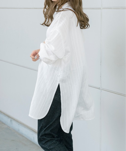 Ambre Neige（アンブルネージュ）の「アソートバンドカラーシャツ／【WEB/EC限定商品】（シャツ/ブラウス・レディース・ホワイト/ブルー系その他/ホワイト系その他2・FREE）」の19枚目の写真