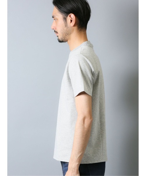 Alexander Julian（アレキサンダージュリアン）の「アレキサンダージュリアンメンズ/ALEXANDER JULIAN：MEN【DRESS T-SHIRT】シルケットポンチ クルーネック半袖Ｔシャツ（Tシャツ/カットソー・メンズ・ベージュ/ネイビー/グリーン/ブラック/ホワイト/グレー・LARGE/X-LARGE/MEDIUM）」の18枚目の写真