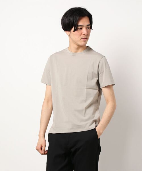 Alexander Julian（アレキサンダージュリアン）の「アレキサンダージュリアンメンズ/ALEXANDER JULIAN：MEN【DRESS T-SHIRT】シルケットポンチ クルーネック半袖Ｔシャツ（Tシャツ/カットソー・メンズ・ベージュ/ネイビー/グリーン/ブラック/ホワイト/グレー・LARGE/X-LARGE/MEDIUM）」の15枚目の写真