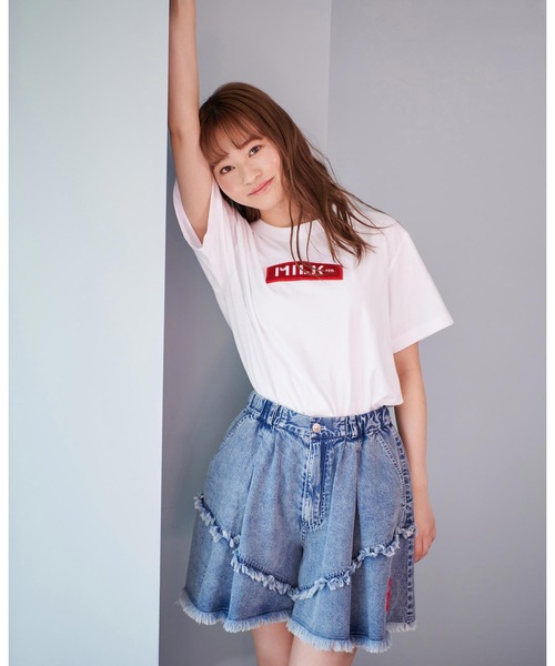 MILKFED.（ミルクフェド）の「BAR WAPPEN S/S TEE（Tシャツ/カットソー・レディース・ブラック/レッド/ホワイト/A・ONE SIZE）」の3枚目の写真