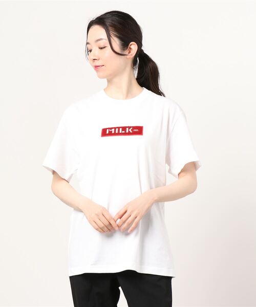 MILKFED.（ミルクフェド）の「BAR WAPPEN S/S TEE（Tシャツ/カットソー・レディース・ブラック/レッド/ホワイト/A・ONE SIZE）」の15枚目の写真