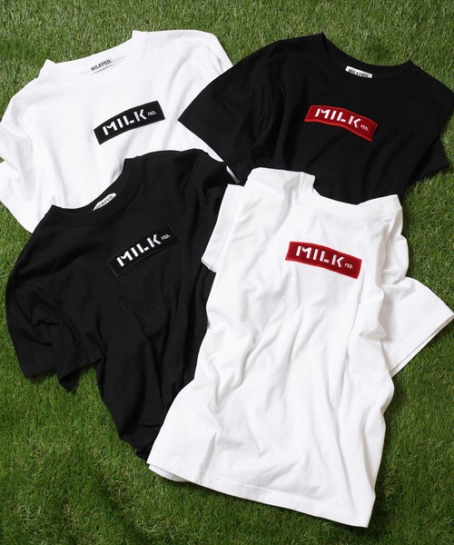 MILKFED.（ミルクフェド）の「BAR WAPPEN S/S TEE（Tシャツ/カットソー・レディース・ブラック/レッド/ホワイト/A・ONE SIZE）」の12枚目の写真