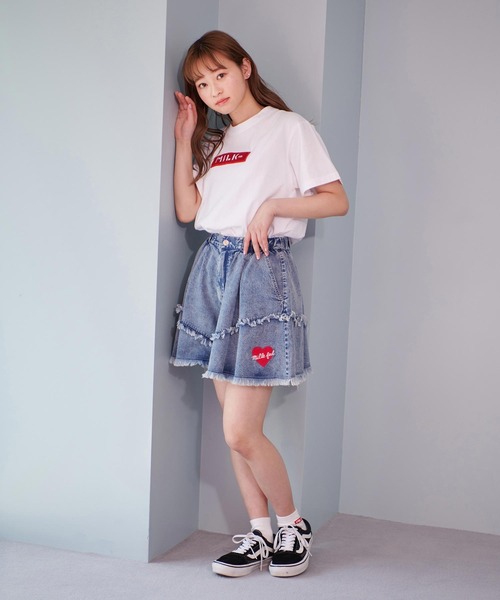 MILKFED.（ミルクフェド）の「BAR WAPPEN S/S TEE（Tシャツ/カットソー・レディース・ブラック/レッド/ホワイト/A・ONE SIZE）」の18枚目の写真