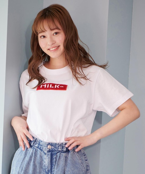 MILKFED.（ミルクフェド）の「BAR WAPPEN S/S TEE（Tシャツ/カットソー・レディース・ブラック/レッド/ホワイト/A・ONE SIZE）」の19枚目の写真