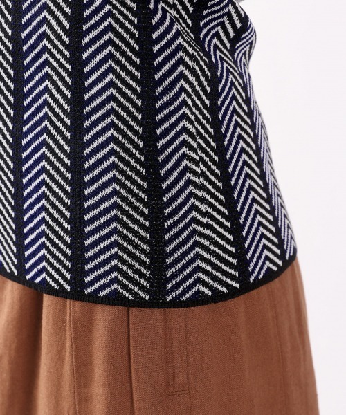 LOWRYS FARM(ローリーズファーム)の「ジャガードガラタンク 947040(ニット/セーター・レディース・ベージュ/ブルー/グリーン・FREE)」の9枚目の写真