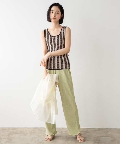 LOWRYS FARM(ローリーズファーム)の「ジャガードガラタンク 947040(ニット/セーター・レディース・ベージュ/ブルー/グリーン・FREE)」の16枚目の写真