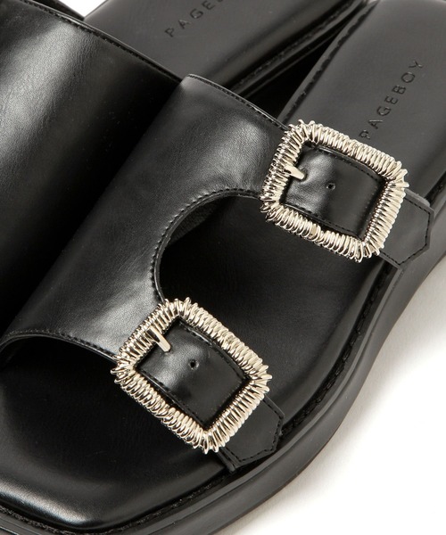 PAGEBOY(ページボーイ)の「Wバックルサンダル(サンダル・レディース・ブラック/ゼブラ・M/L)」の14枚目の写真