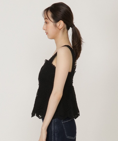 REDYAZEL（レディアゼル）の「かぎ針ドットビスチェ（その他トップス・レディース・オフホワイト/ブラック・SMALL/MEDIUM）」の14枚目の写真