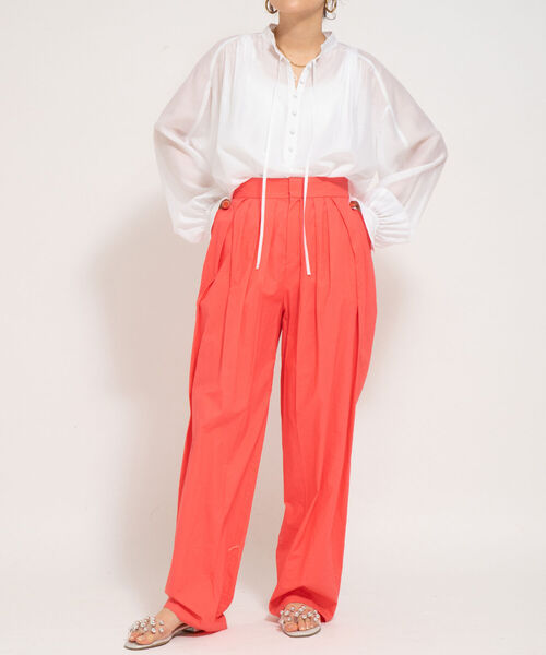 grace grace (グラスグラス)の「シースルー袖ボリュームブラウス(シャツ/ブラウス・レディース・ホワイト/ブラック・38)」の11枚目の写真