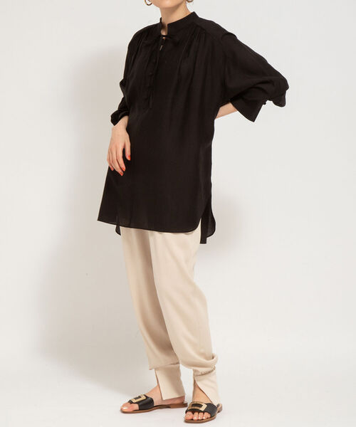 grace grace (グラスグラス)の「シースルー袖ボリュームブラウス(シャツ/ブラウス・レディース・ホワイト/ブラック・38)」の10枚目の写真