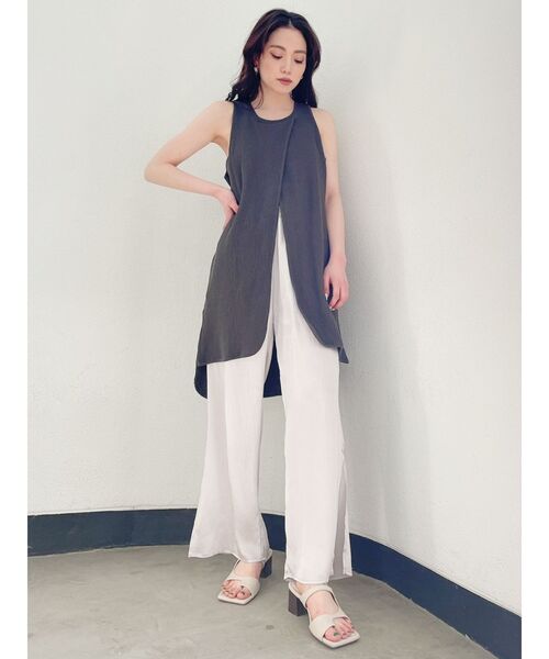 GYDA（ジェイダ）の「スクエアトゥスポサンダル（サンダル・レディース・ブラック/アイボリー・SMALL/MEDIUM/LARGE）」の8枚目の写真