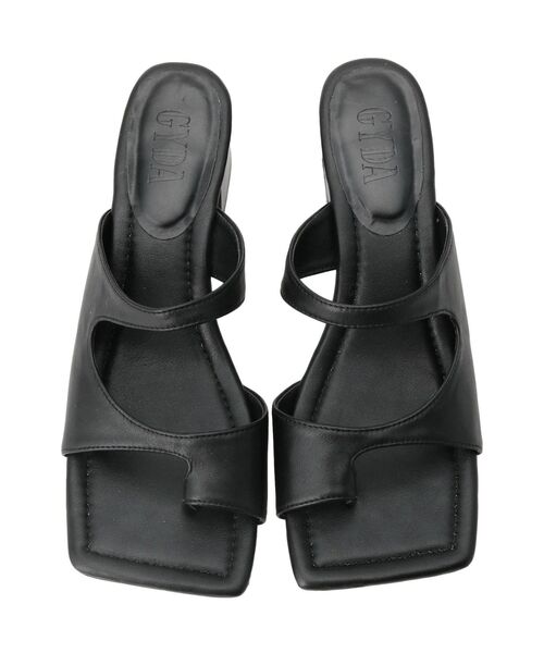 GYDA（ジェイダ）の「スクエアトゥスポサンダル（サンダル・レディース・ブラック/アイボリー・SMALL/MEDIUM/LARGE）」の17枚目の写真