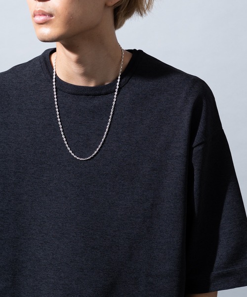 NEW BROWN（ニューブラウン）の「【NEW BROWN】 pig nose chain silver necklace ピッグノーズチェーンシルバーネックレス NB25（ネックレス・メンズ・シルバー・FREE）」の14枚目の写真