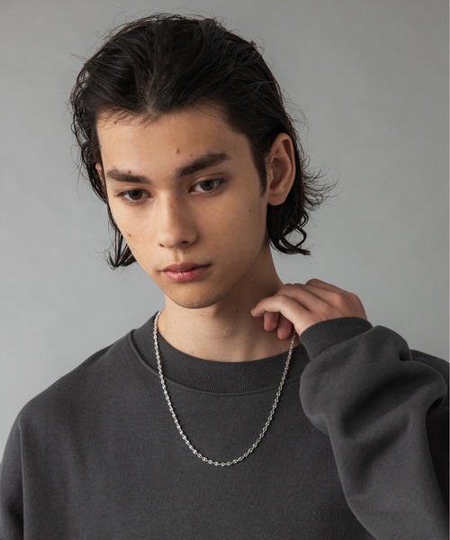 NEW BROWN（ニューブラウン）の「【NEW BROWN】 pig nose chain silver necklace ピッグノーズチェーンシルバーネックレス NB25（ネックレス・メンズ・シルバー・FREE）」の7枚目の写真