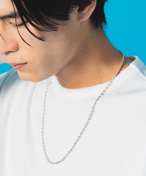 NEW BROWN（ニューブラウン）の「【NEW BROWN】 pig nose chain silver necklace ピッグノーズチェーンシルバーネックレス NB25（ネックレス・メンズ・シルバー・FREE）」の5枚目の写真