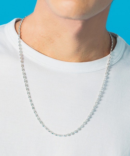 NEW BROWN（ニューブラウン）の「【NEW BROWN】 pig nose chain silver necklace ピッグノーズチェーンシルバーネックレス NB25（ネックレス・メンズ・シルバー・FREE）」の6枚目の写真
