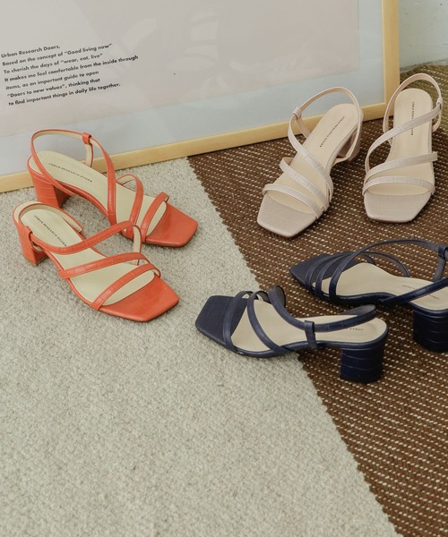 URBAN RESEARCH DOORS（アーバンリサーチドアーズ）の「クロコストラップサンダル（サンダル・レディース・ベージュ/ネイビー/オレンジ・38/36/37）」の11枚目の写真