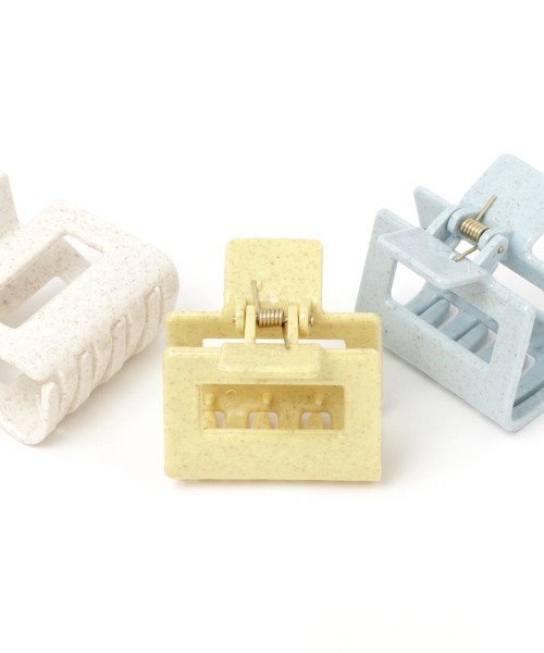 Me%(ミィパーセント)の「サンドスクエアバンスクリップ(バレッタ/ヘアクリップ・レディース・ブルー/イエロー/アイボリー・FREE)」の11枚目の写真