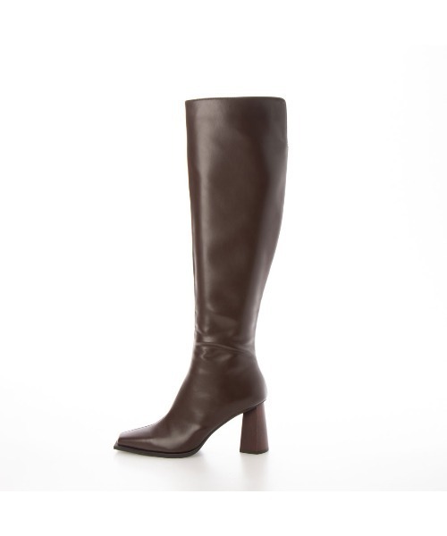 EVOL（イーボル）の「【EVOL】  デザインヒールスクエアロングブーツ IR9687（ブーツ・レディース・ブラック/ブラウン・22.5cm/23.5cm/24.5cm/23.0cm/24.0cm/25.0cm）」の8枚目の写真