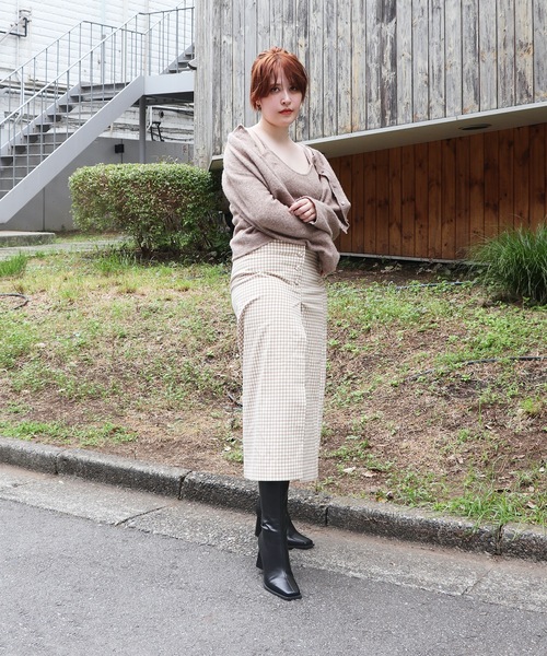 EVOL（イーボル）の「【EVOL】  デザインヒールスクエアロングブーツ IR9687（ブーツ・レディース・ブラック/ブラウン・22.5cm/23.5cm/24.5cm/23.0cm/24.0cm/25.0cm）」の18枚目の写真