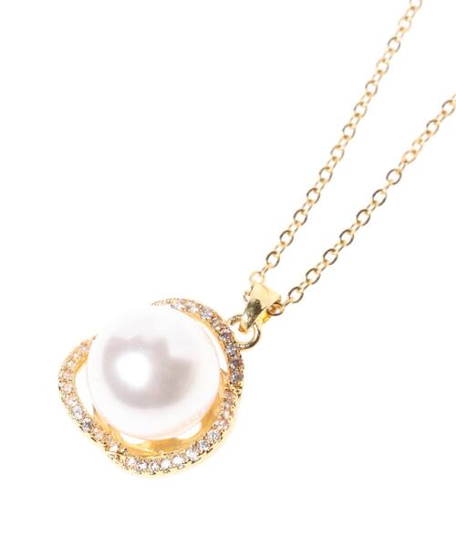 INGNI（イング）の「パールモチーフネックレス（ネックレス・レディース・ゴールド・ONE SIZE）」の2枚目の写真