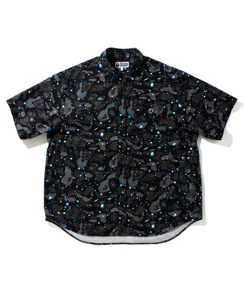 A BATHING APE(アベイシングエイプ)の「SPACE CAMO LOOSE FIT S/S SHIRT M(シャツ/ブラウス・メンズ・ブラック/ホワイト・MEDIUM/X-LARGE/LARGE/XX-LARGE/SMALL)」の2枚目の写真