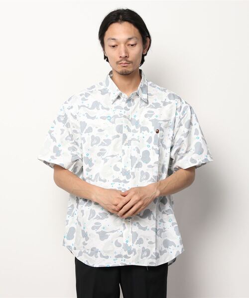 A BATHING APE(アベイシングエイプ)の「SPACE CAMO LOOSE FIT S/S SHIRT M(シャツ/ブラウス・メンズ・ブラック/ホワイト・MEDIUM/X-LARGE/LARGE/XX-LARGE/SMALL)」の4枚目の写真