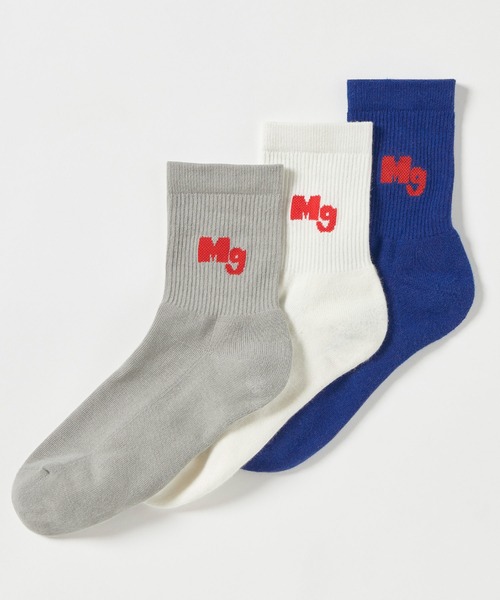 Mark Gonzales（マーク・ゴンザレス）の「Mark Gonzales/マークゴンザレス 別注 ロゴデザインアソートラインソックス(３足セット)（ソックス/靴下・メンズ・その他3/その他2/その他・FREE）」の7枚目の写真