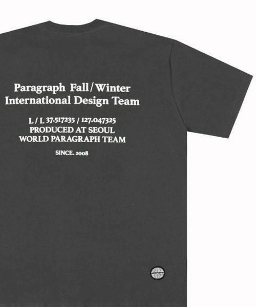 Paragraph(パラグラフ)の「Paragraph-SSTEE【NO.136】/パラグラフ 半袖Tシャツ(Tシャツ/カットソー・メンズ・ライトグレー/チャコールグレー・FREE)」の3枚目の写真