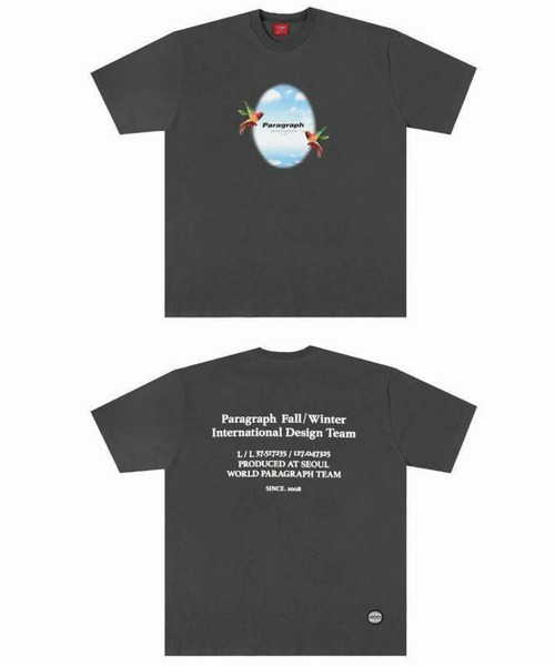 Paragraph(パラグラフ)の「Paragraph-SSTEE【NO.136】/パラグラフ 半袖Tシャツ(Tシャツ/カットソー・メンズ・ライトグレー/チャコールグレー・FREE)」の5枚目の写真