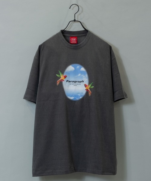 Paragraph(パラグラフ)の「Paragraph-SSTEE【NO.136】/パラグラフ 半袖Tシャツ(Tシャツ/カットソー・メンズ・ライトグレー/チャコールグレー・FREE)」の7枚目の写真