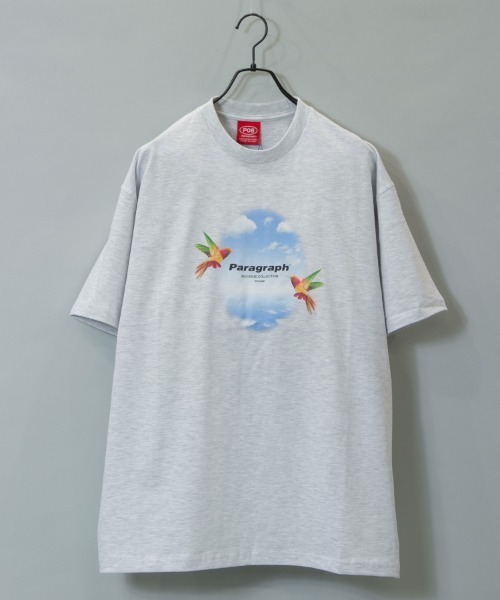 Paragraph(パラグラフ)の「Paragraph-SSTEE【NO.136】/パラグラフ 半袖Tシャツ(Tシャツ/カットソー・メンズ・ライトグレー/チャコールグレー・FREE)」の8枚目の写真