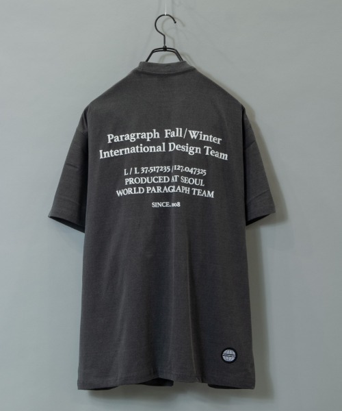 Paragraph(パラグラフ)の「Paragraph-SSTEE【NO.136】/パラグラフ 半袖Tシャツ(Tシャツ/カットソー・メンズ・ライトグレー/チャコールグレー・FREE)」の9枚目の写真