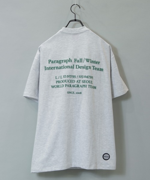 Paragraph(パラグラフ)の「Paragraph-SSTEE【NO.136】/パラグラフ 半袖Tシャツ(Tシャツ/カットソー・メンズ・ライトグレー/チャコールグレー・FREE)」の10枚目の写真