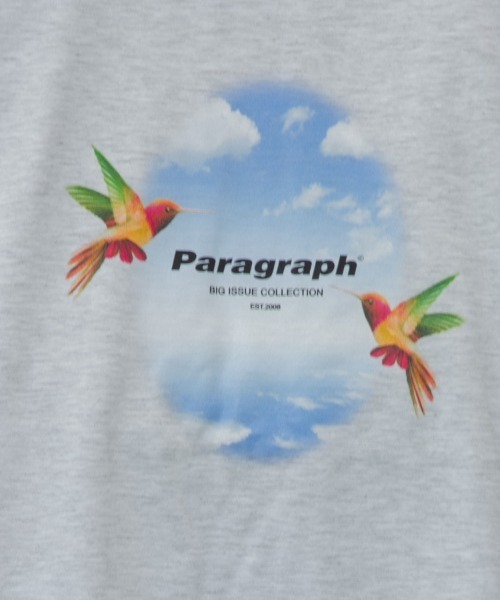 Paragraph(パラグラフ)の「Paragraph-SSTEE【NO.136】/パラグラフ 半袖Tシャツ(Tシャツ/カットソー・メンズ・ライトグレー/チャコールグレー・FREE)」の12枚目の写真