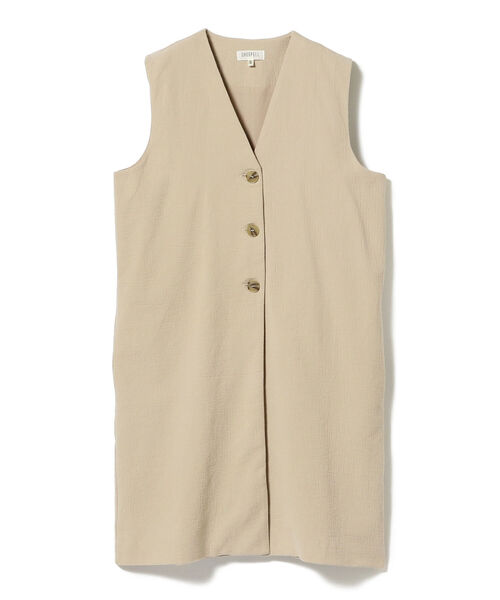 Ray BEAMS（レイビームス）の「GHOSPELL / Long Line Vest（ベスト・レディース・ベージュ・ONE SIZE）」の2枚目の写真