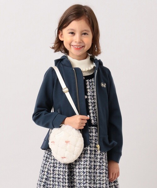 TOCCA BAMBINI(トッカバンビーニ)の「【KIDS雑貨】サークルキルトファーポシェット(ショルダーバッグ・キッズ・ホワイト系/サックスブルー系/ライラック系・F)」の2枚目の写真