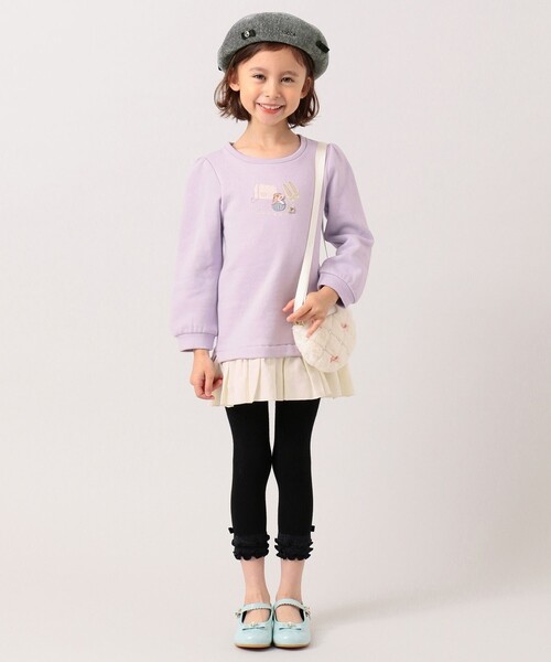 TOCCA BAMBINI(トッカバンビーニ)の「【KIDS雑貨】サークルキルトファーポシェット(ショルダーバッグ・キッズ・ホワイト系/サックスブルー系/ライラック系・F)」の5枚目の写真