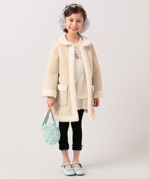 TOCCA BAMBINI(トッカバンビーニ)の「【KIDS雑貨】サークルキルトファーポシェット(ショルダーバッグ・キッズ・ホワイト系/サックスブルー系/ライラック系・F)」の7枚目の写真