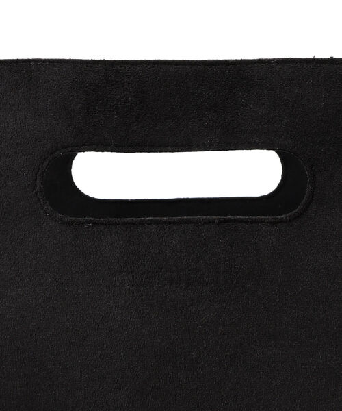 BEAMS BOY（ビームスボーイ）の「maturely / Felt Suede Tarp Bag M（トートバッグ・レディース・ブラック・ONE SIZE）」の6枚目の写真
