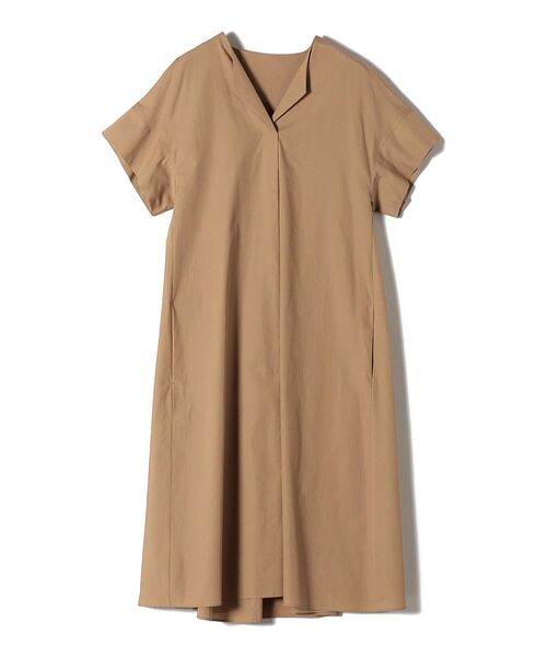 SHIPS（シップス）の「ソリッドスキッパーワンピース◆（ワンピース・レディース・ブラック/ベージュ・ONE SIZE）」の5枚目の写真