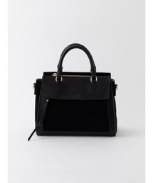 LOWELL things（ロウェル　シングス）の「Rakas/ベロアコンビ2wayボストンBAG（ボストンバッグ）」