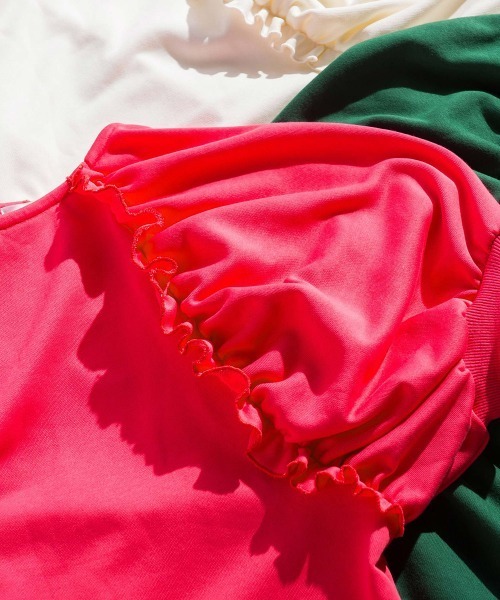 VICKY（ビッキー）の「裏毛ドルマンプルオーバー《手洗い可能》（Tシャツ/カットソー・レディース・ホワイト/ブラック/ピンク/グリーン・M）」の18枚目の写真