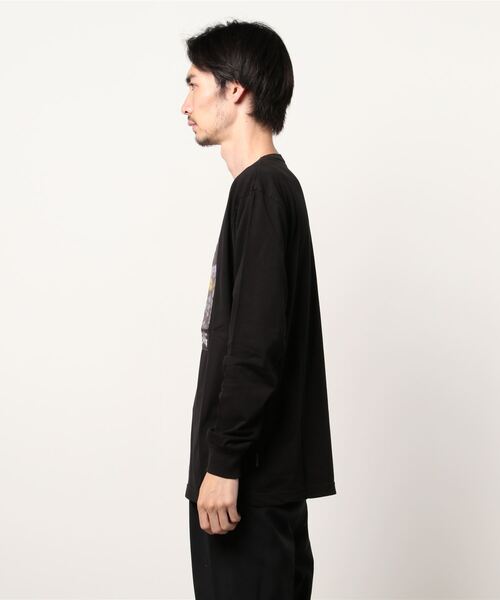 roarguns（ロアーガンズ）の「roarguns/ロアーガンズ/ FLOWER LONG SLEEVE TEE（Tシャツ/カットソー・メンズ・ブラック・3/2/4）」の2枚目の写真