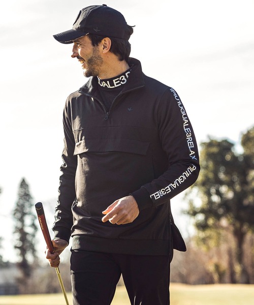 1PIU1UGUALE3  RELAX （ウノピゥウノウグァーレトレ リラックス）の「LEON 11月号掲載 1PIU1UGUALE3 RELAX(ウノピゥウノウグァーレトレ)ハイネックロゴ長袖Tシャツ（Tシャツ/カットソー・メンズ・ホワイト/ブラック/ネイビー・S/M/L/XL/XXL）」の8枚目の写真